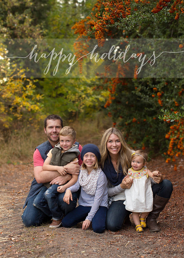Holiday cards and portraits photo session